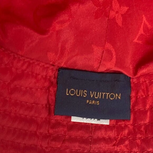 LOUIS VUITTON M76536 Hat Claim Rouge Monogram Hats Bucket Hat Bob Hat - Picture 7 of 13